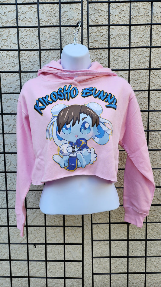Chun li Pink Crop Top hoodie